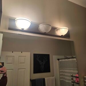 Modern White Bathroom Light Fixture